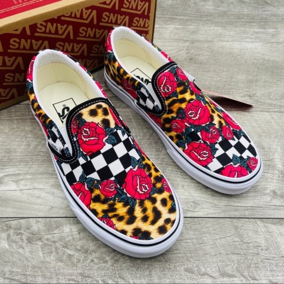 Vans Classic Slip-On Rose Checkerboard - Picture 2 of 6